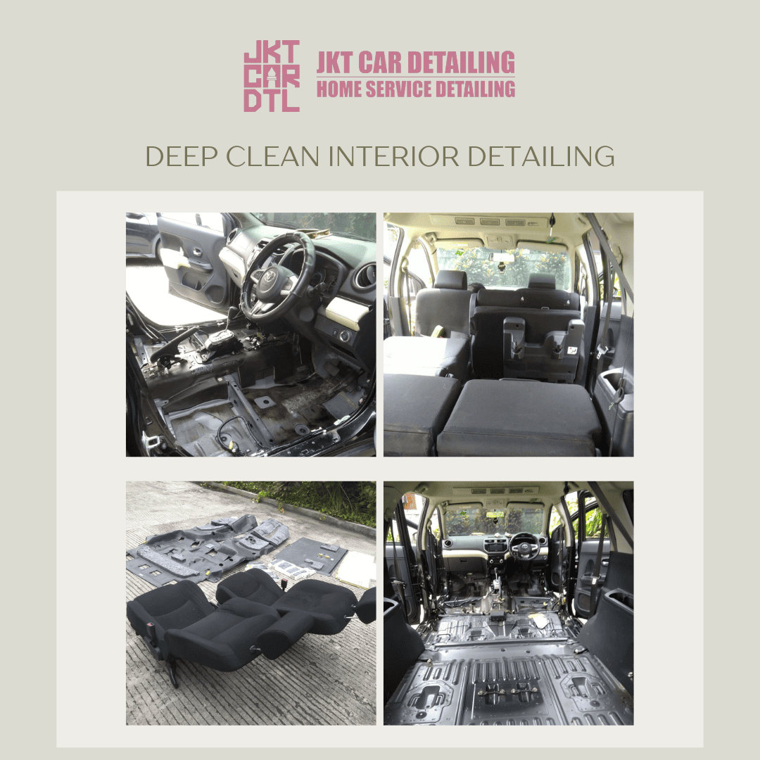 deep cleaning interior mobil