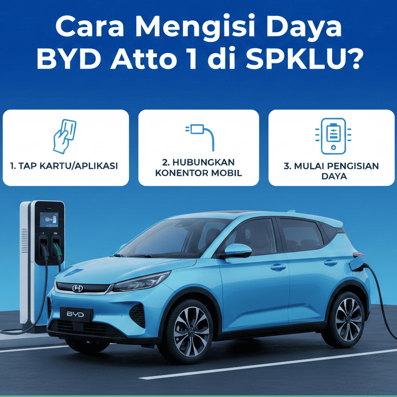 Bagaimana Cara Mengisi Daya BYD Atto 1 di SPKLU