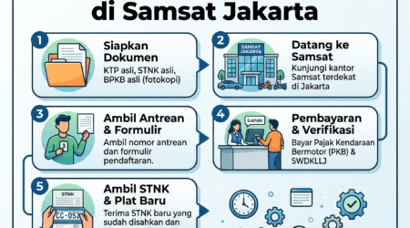 Cara Cepat Perpanjang STNK Mobil dan Motor di Samsat Jakarta