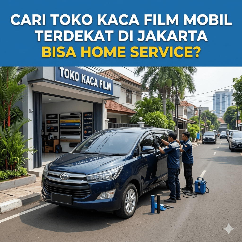 Cari Toko Kaca Film Mobil Terdekat di Jakarta Bisa Home Service